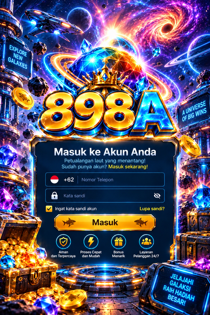 898A Login dengan tema petualangan galaksi supernova